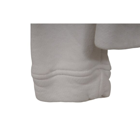 ba&sh Womens French Kiss Sweatshirt Medium US 2 White Side Zip Pullover Long - Picture 7 of 9